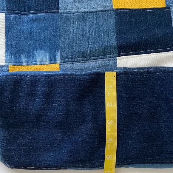 Handmade jean tote bag & matching coin pouch - Picture 10 of 12